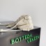 Bottega Veneta Concert Pouch in White Intrecciato Lambskin