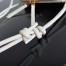Bottega Veneta Concert Pouch in White Intrecciato Lambskin
