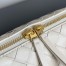 Bottega Veneta Concert Pouch in White Intrecciato Lambskin