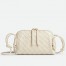 Bottega Veneta Concert Pouch in White Intrecciato Lambskin