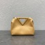 Bottega Veneta Small Point Top Handle Bag In Beige Leather