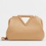 Bottega Veneta Small Point Top Handle Bag In Beige Leather