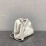 Bottega Veneta Small Point Top Handle Bag In White Leather
