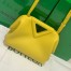 Bottega Veneta Small Point Top Handle Bag In Yellow Leather