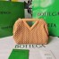 Bottega Veneta Small Point Bag In Peachy Quilted Leather