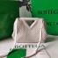 Bottega Veneta Small Point Bag In White Quilted Leather