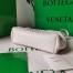 Bottega Veneta Small Point Bag In White Quilted Leather