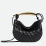 Bottega Veneta Sardine Mini Bag In Black Intrecciato Lambskin