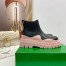 Bottega Veneta BV Tire Ankle Boots with Pink Outsole