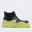 Bottega Veneta BV Tire Ankle Boots with Yellow Outsole