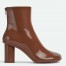 Bottega Veneta Atomic Ankle Boots In Beige Lambskin