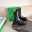 Bottega Veneta BV Lug Chelsea Boots In Black Calfskin