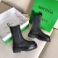 Bottega Veneta BV Lug Chelsea Boots In Black Calfskin