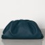 Bottega Veneta The Pouch Clutch In Navy Blue Calfskin