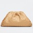 Bottega Veneta Large Pouch Clutch In Beige Intrecciato Lambskin