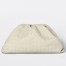 Bottega Veneta The Pouch Clutch In Plaster Intrecciato Leather