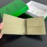Bottega Veneta Bi-fold Coin Purse Wallet in Dard Green Intrecciato Calfskin
