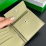 Bottega Veneta Bi-fold Coin Purse Wallet in Dard Green Intrecciato Calfskin