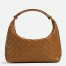 Bottega Veneta Mini Wallace Bag in Brown Intrecciato Calfskin