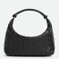 Bottega Veneta Mini Wallace Bag in Black Intrecciato Calfskin