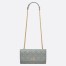 Dior Caro Belt Pouch with Chain In Grey Calfskin