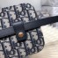 Dior Belt Pouch In Blue Oblique Canvas 