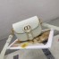 Dior Small Bobby Bag In White Calfskin