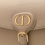 Dior Medium Bobby Bag In Beige Grained Calfskin