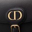 Dior Medium Bobby Bag In Black Grained Calfskin