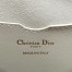 Dior Large Bobby Bag In White Calfskin