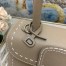 Delvaux Brillant Mini Surpique Bag in Grey Rodeo Calf Leather