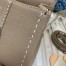 Delvaux Brillant Mini Surpique Bag in Grey Rodeo Calf Leather