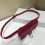 Dior Saddle Belt Bag In Red Patent Leather