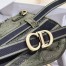 Dior Saddle Pouch Belt Bag In Green Camouflage Canvas