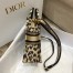 Dior Mini Book Tote Phone Bag In Beige Multicolor Mizza Embroidery
