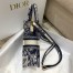Dior Mini Book Tote Phone Bag In Blue Toile de Jouy Reverse Embroidery