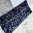 Dior Small Book Tote In Blue Dior Constellation Embroidery