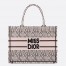 Dior Medium Book Tote Bag in Pink Miss Dior Allover Embroidery