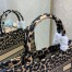 Dior Medium Book Tote In Beige Multicolor Mizza Embroidery