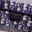 Dior Small Book Tote Bag In Blue Oblique Canvas