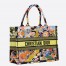 Dior Medium Book Tote In Black Zodiac Fantastico Embroidery