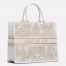 Dior Book Tote Bag In Dior Around the World Stella Embroidery