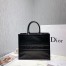 Dior Book Tote Bag In Black Smooth Calfskin