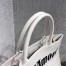 Dior Book Tote Bag In White Surrealism Printed Calfskin