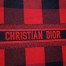 Dior Book Tote Bag In Red/Black Check Embroidered Canvas