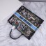 Dior Large Book Tote In Blue D-Constellation Embroidery 