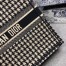 Dior Book Tote Bag In Houndstooth Embroidery Canvas