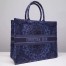 Dior Book Tote Bag In Blue KaleiDiorscopic Canvas