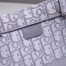 Dior Book Tote Bag In Grey Oblique Embroidery Canvas