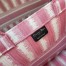 Dior Book Tote Bag In Pink D-Stripes Embroidery